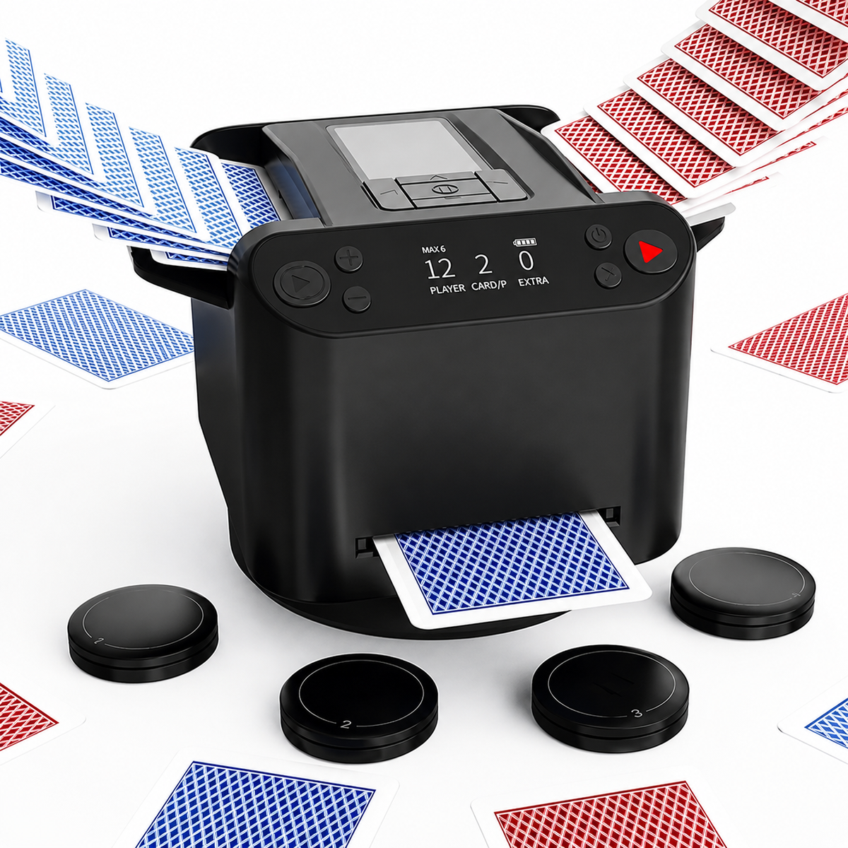 PrimeShift | 2-in-1 Automatic Card Shuffler & Dealer
