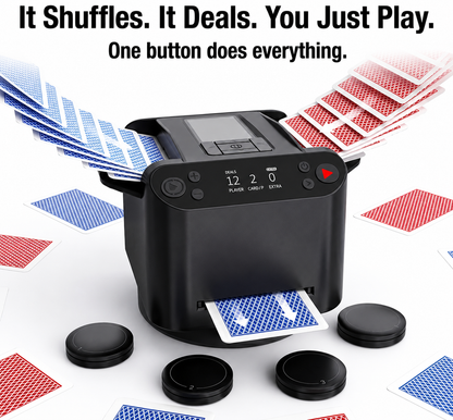 PrimeShift | 2-in-1 Automatic Card Shuffler & Dealer