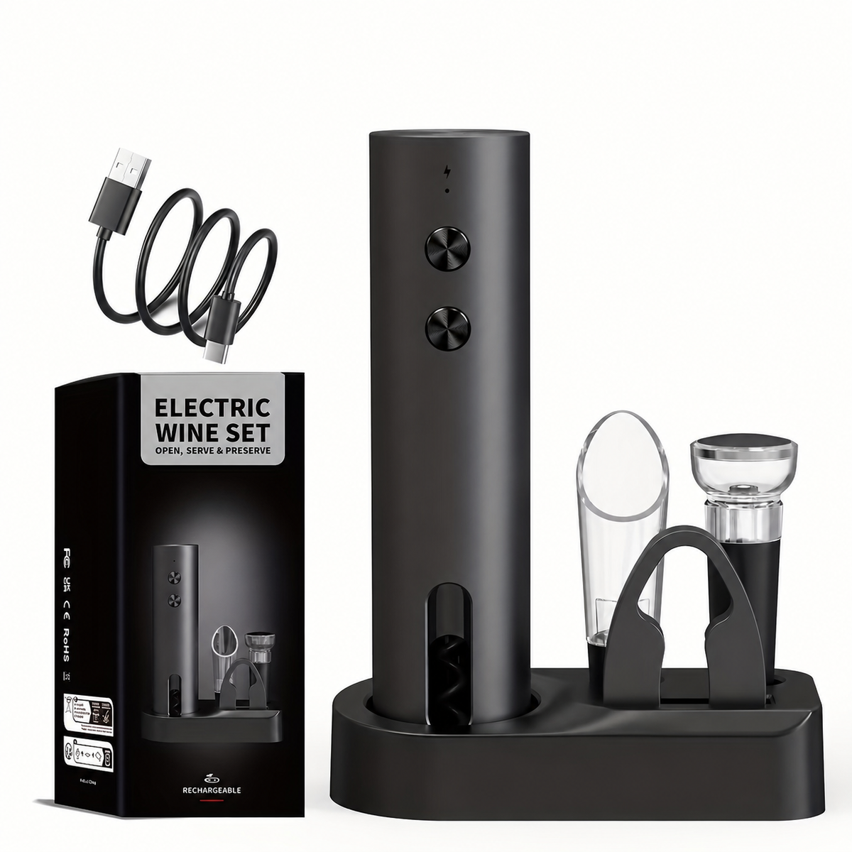 PrimeShift | Electric Wine Opener Set